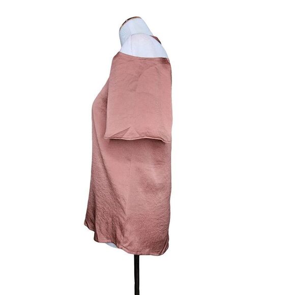 Express Cold Shoulder Cutout Zipper Back Pullover Blouse Size Small - Picture 7 of 11